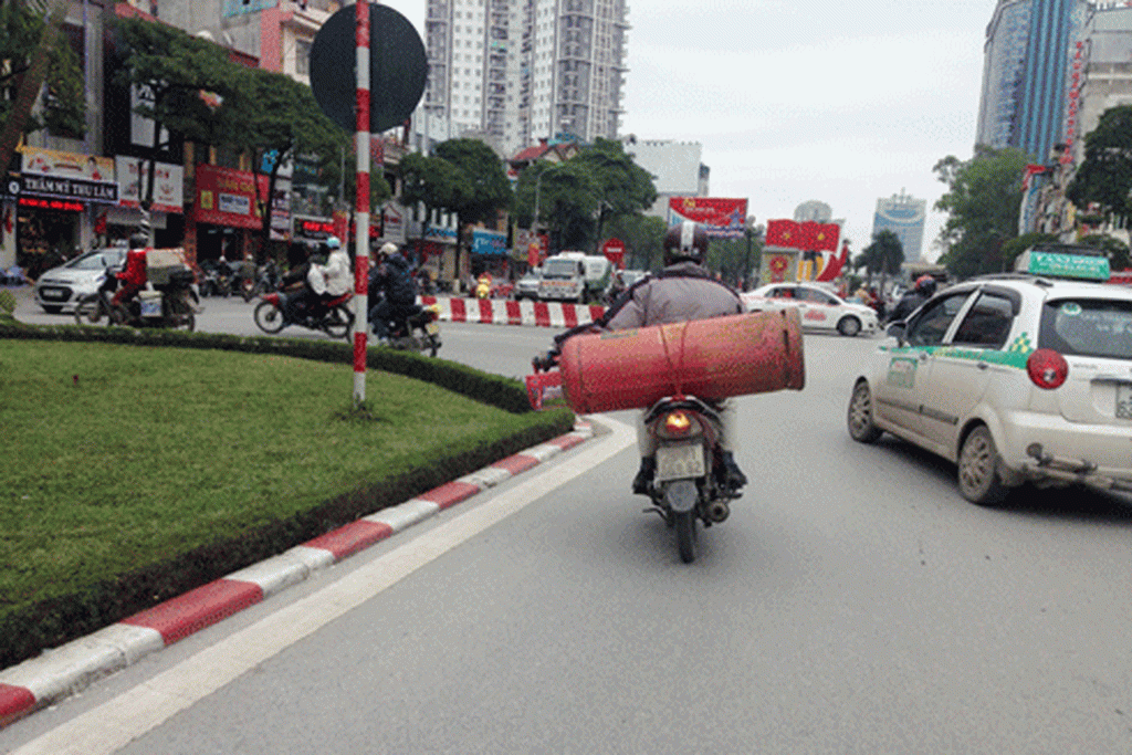 Chú ý khi vận chuyển bình gas