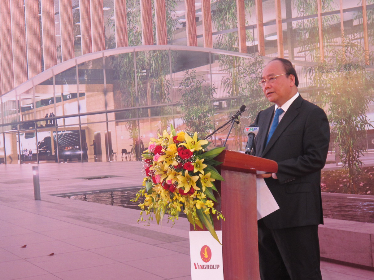 Thủ tướng Nguyễn Xuân Phúc phát biểu tại Lễ khởi công