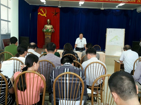 Chủ tịch UBND quận Lê Chân Phạm Tiến Du phát biểu chỉ đạo. Ảnh NH