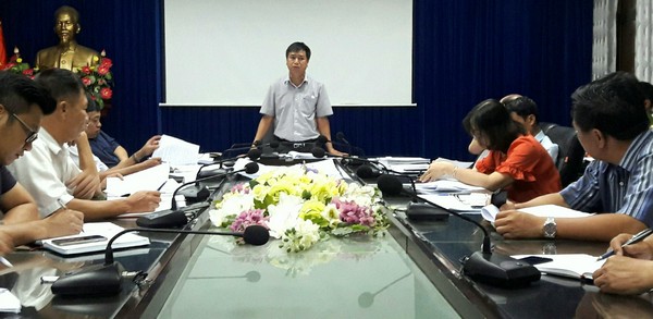 Đồng chí Phạm Văn Tân - Phó chủ tịch UBND quận phát biểu chỉ đạo. Ảnh NH