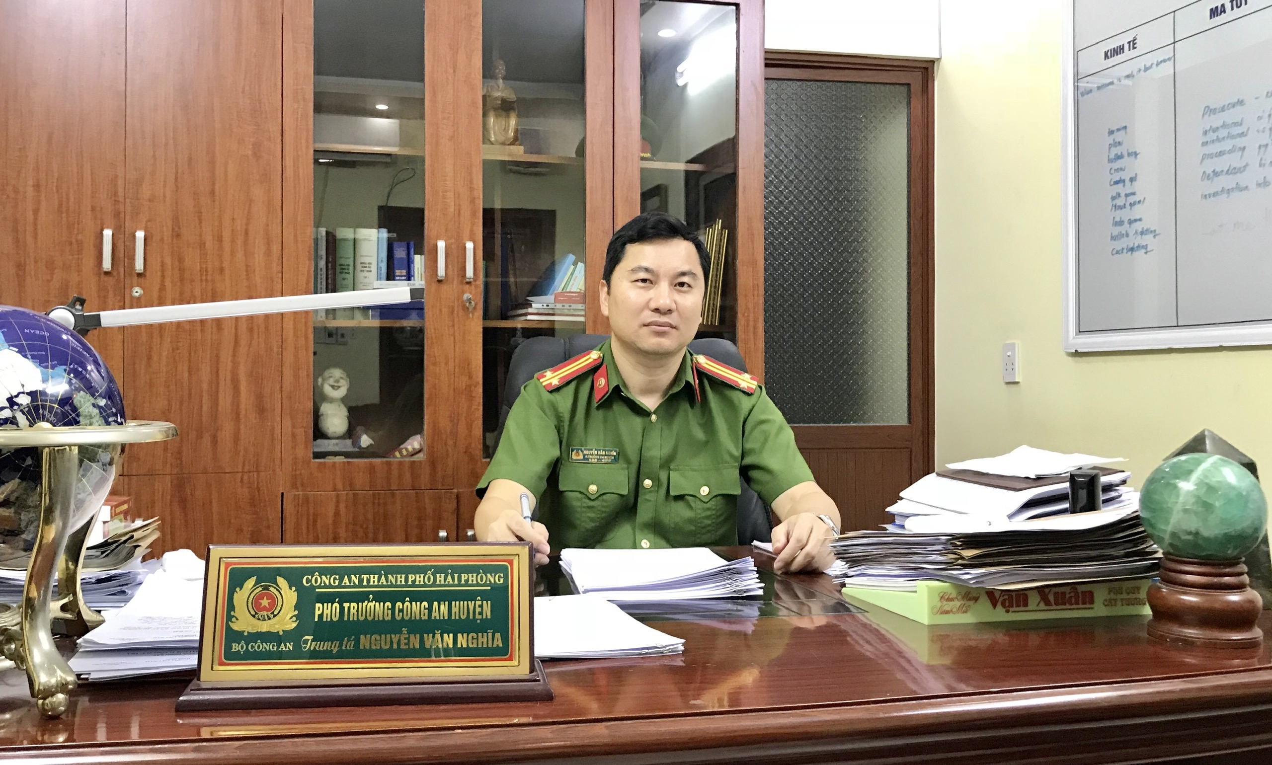 Chân dung đồng chí Nguyễn Văn Nghĩa-Phó Trưởng CAH An Dương