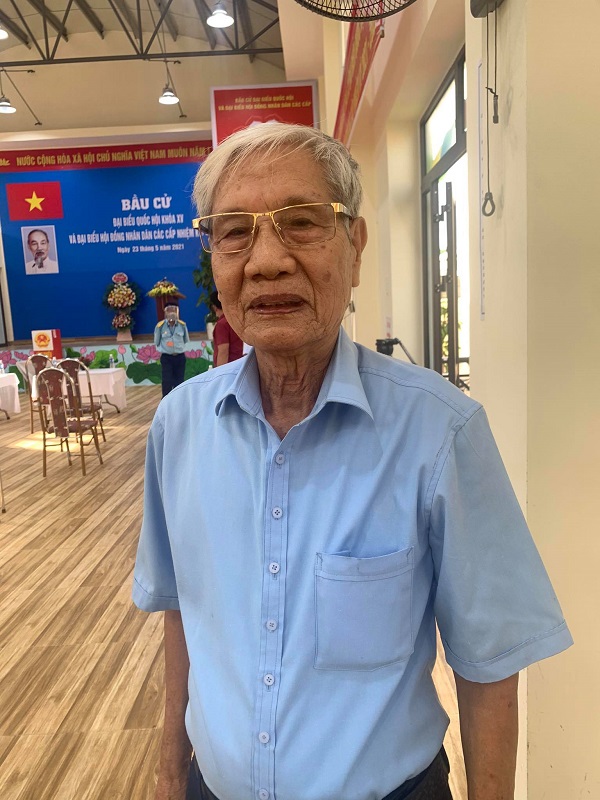 Cụ Nguyễn Minh Đức, 80 tuổi TDP số 3 Phường Hải Thành, quận Dương Kinh