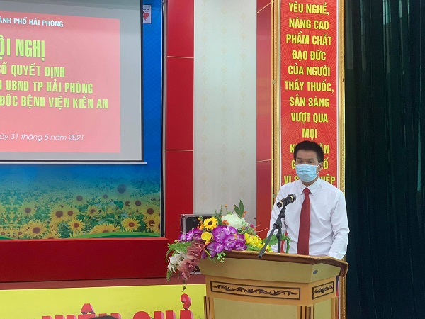 Đồng chí Nguyễn Bá Phước - tân Giám đốc Bệnh viện Kiến An