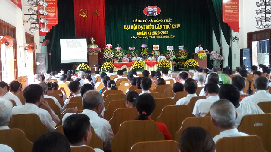Đại hội đại biểu xã Hồng Thái thành công tốt đẹp 