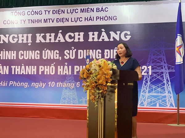 Đại diện Sở Công thương phát biểu tại Hội nghị