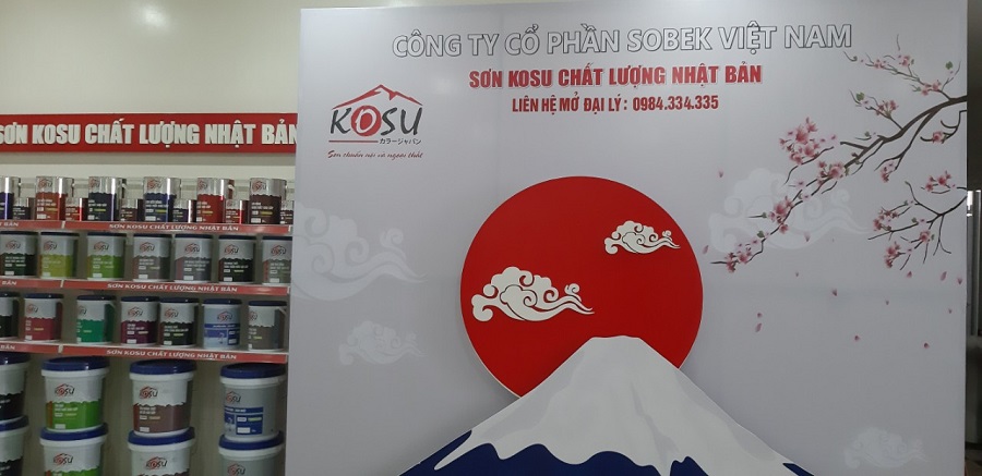 Hiện sơn KOSU của Công ty CP SOBEK Việt Nam  đã có 200 đại lý, nhà phân phố