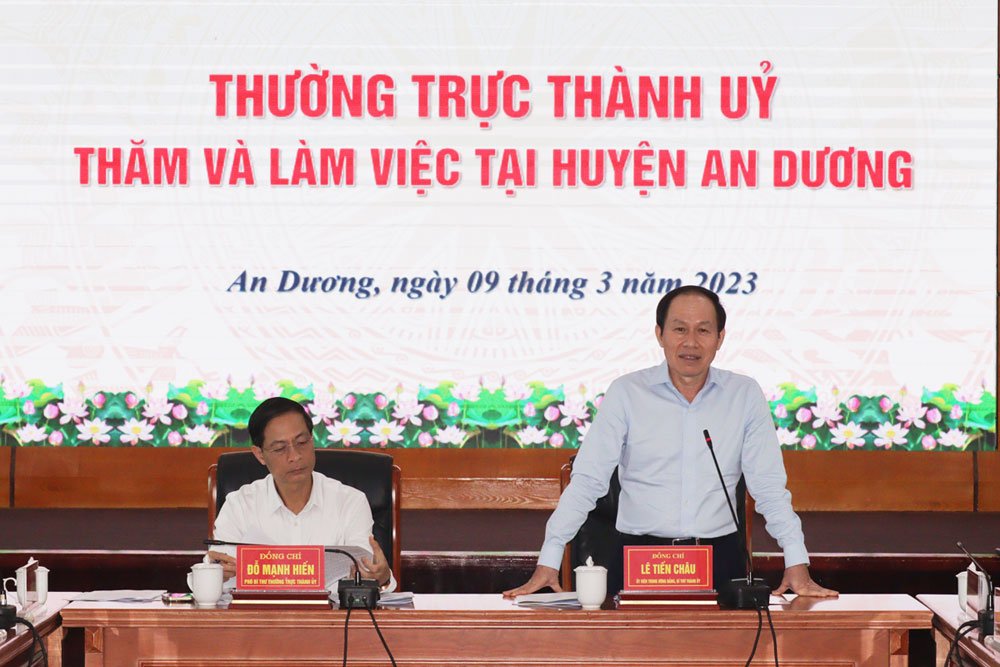 Đồng chí Lê Tiến Châu, Ủy viên Trung ương Đảng, Bí thư Thành ủy