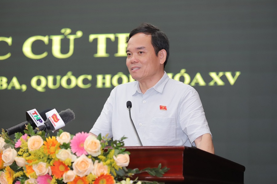đồng chí Trần Lưu Quang, Ủy viên Trung ương Đảng, Bí thư Thành uỷ, Trưởng Đoàn đại biểu Quốc hội Hải Phòng 