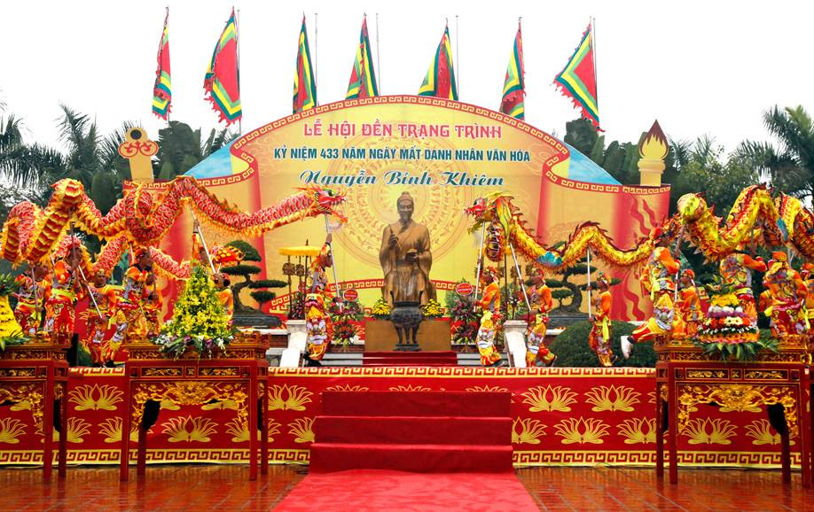 Lễ hội đền thờ Trạng Trình Nguyễn Bỉnh Khiêm là Di sản văn hóa phi vật thể Quốc gia 