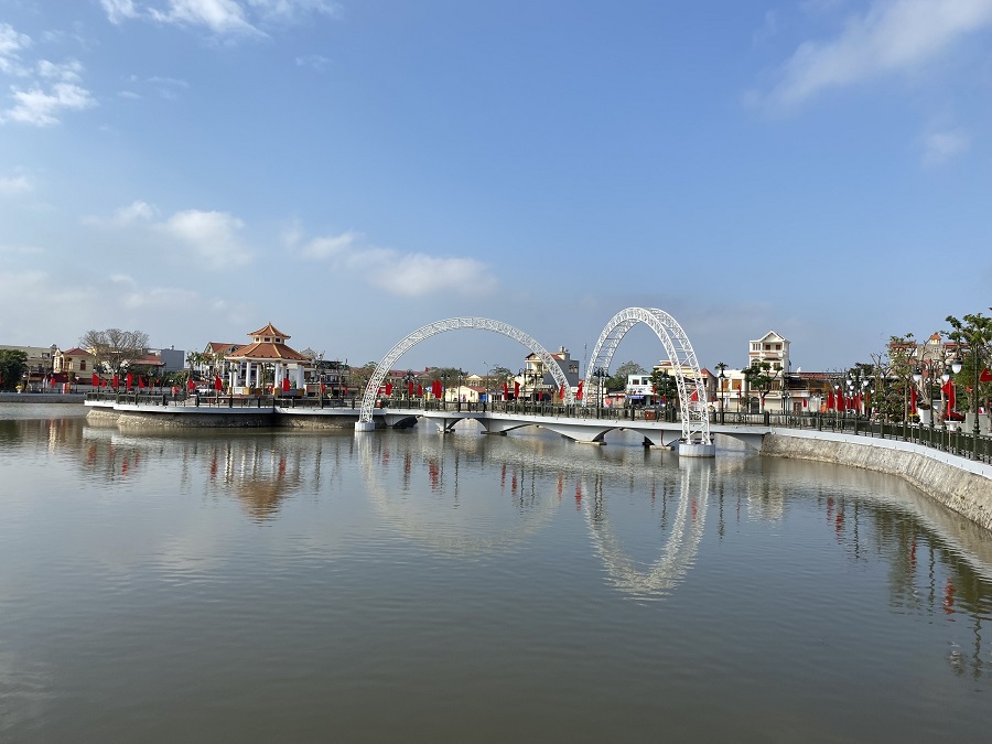Công viên trung tâm huyện An Dương là điểm nhấn đô thị của huyện An Dương