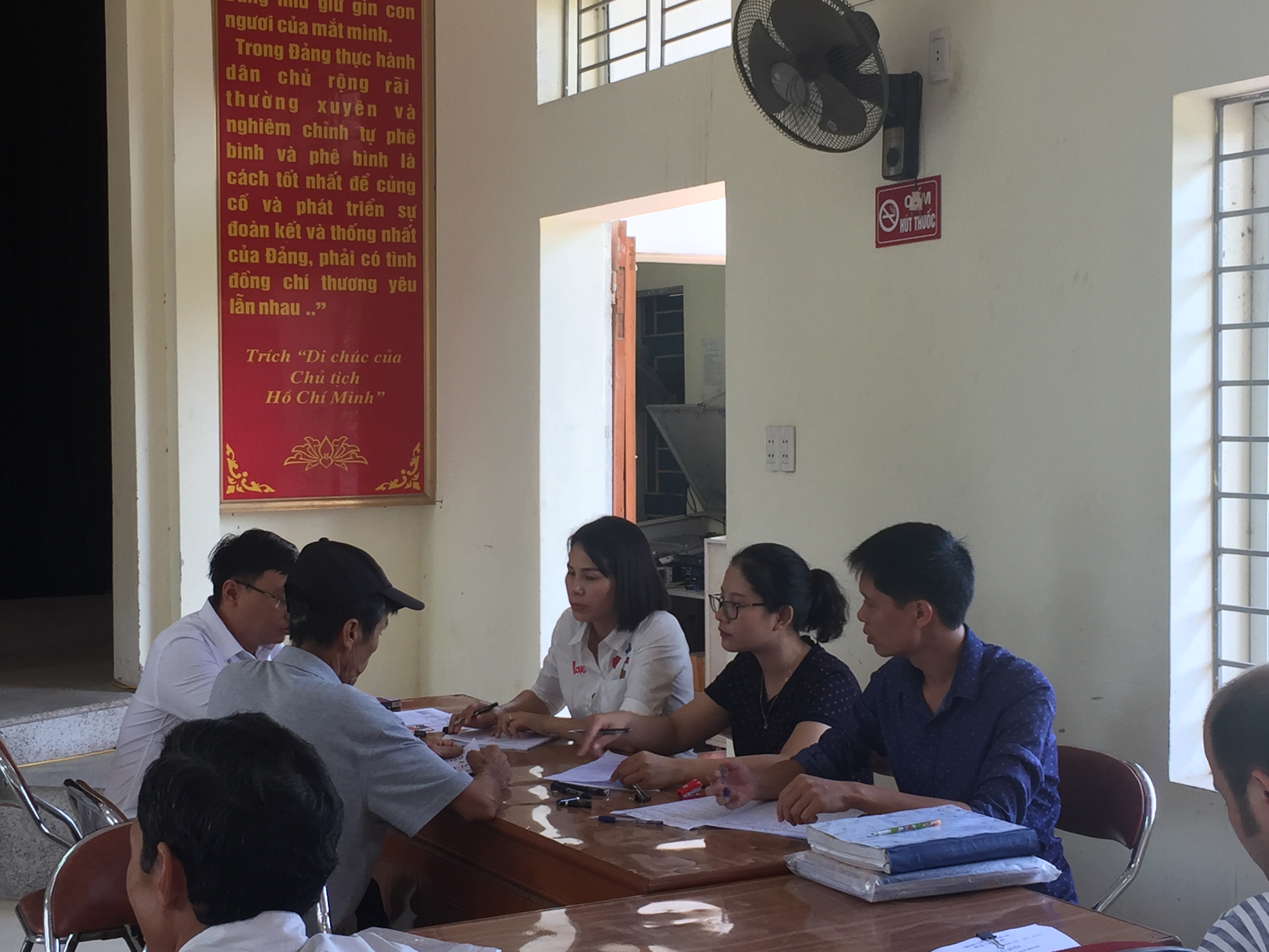 Tổ chức chi trả tiền GPMB và bốc thăm đất tái định cư tại xã Bắc Sơn (An Dương) 