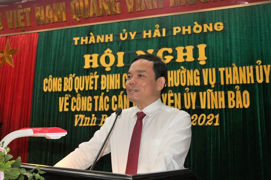 Đồng chí Trần Lưu Quang- ủy viên Trung ương Đảng, Bí thư Thành ủy 