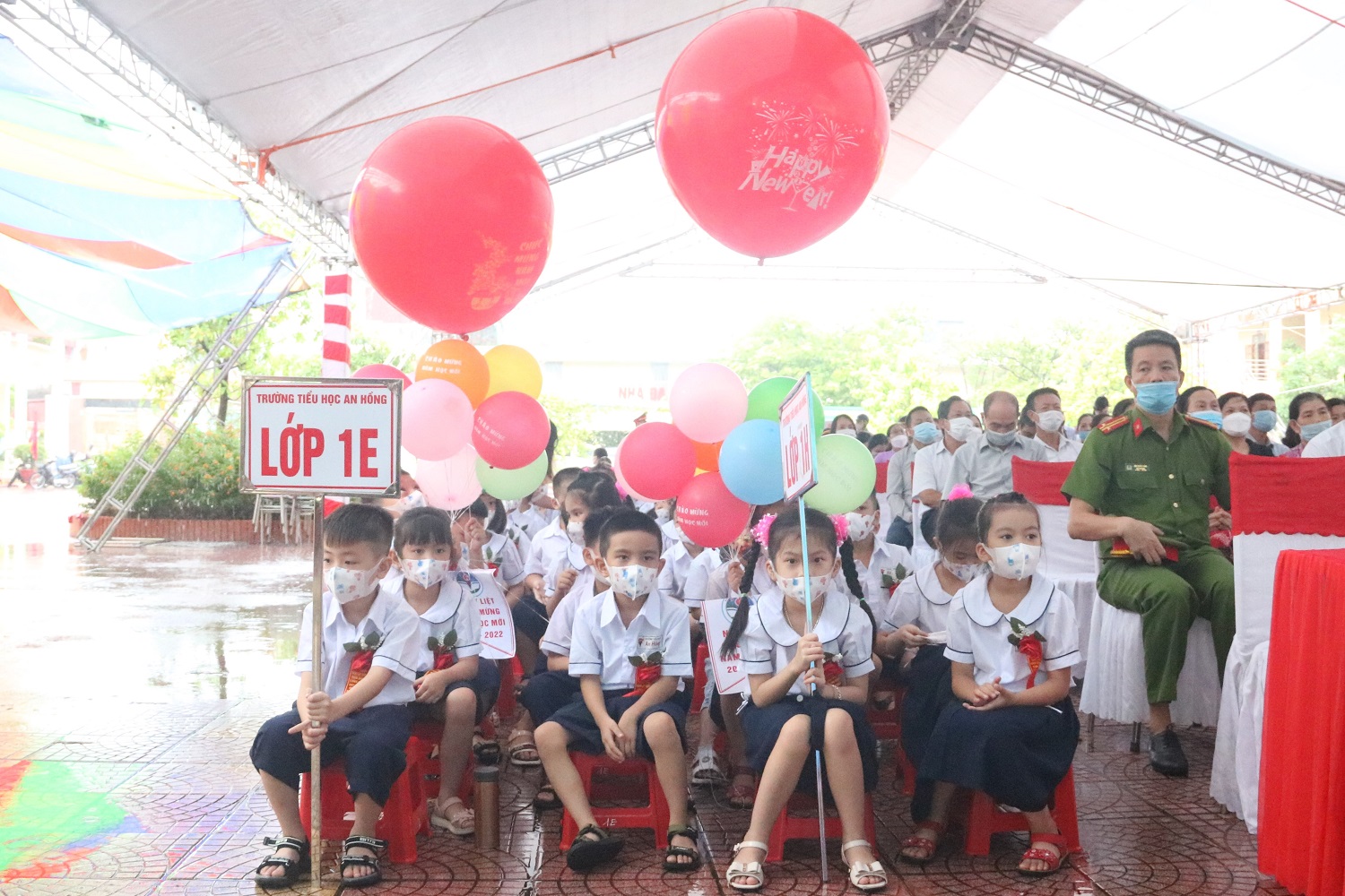 Năm học 2021- 2022, Trường tiểu học An Hồng đón 270 học sinh lớp 1 đến lớp