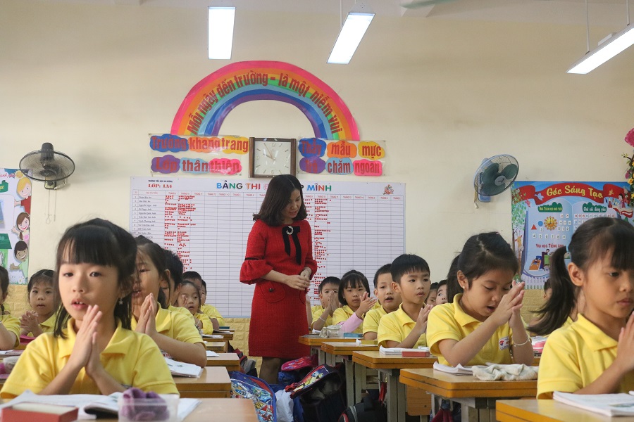 Chất lượng giáo dục đào tạo của Trường tiểu học An Dương luôn nằm trong tốp đầu của huyện 