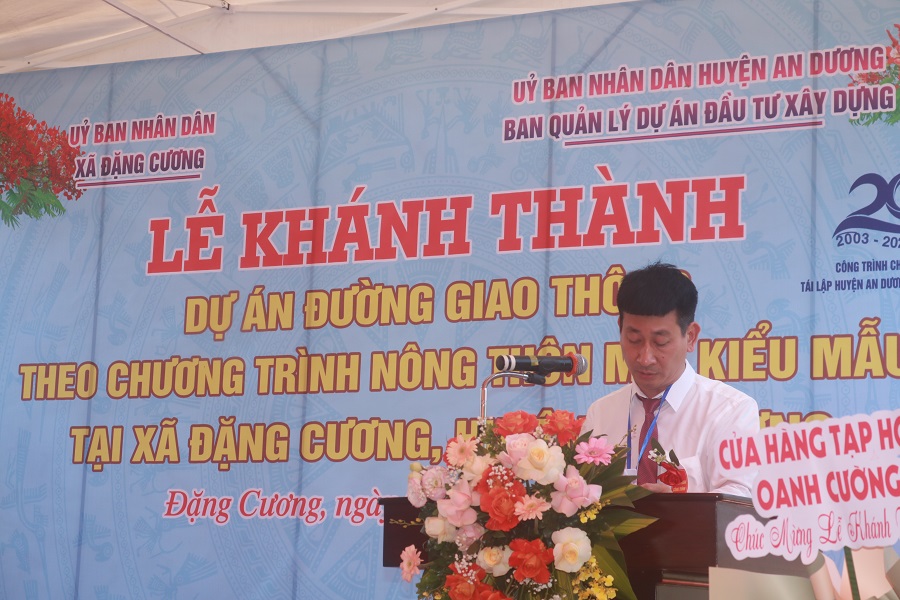 Lãnh đạo Ban quản lý dự án đầu tư xây dựng huyện An Dương (đơn vị chủ đầu tư) thông tin khái quát về dự án