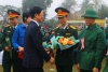 Đồng chí Phạm Văn Lập, Ủy viên Ban Thường vụ Thành ủy, Chủ tịch HĐND thành phố dự lễ giao nhận quân năm 2024 tại huyện Vĩnh Bảo
