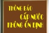 Thông báo cấp nước không ổn định khu vực quận Kiến An, huyện An Lão, huyện Kiến Thụy - thành phố Hải Phòng