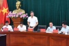 Phó chủ tịch Thường trực UBND thành phố Lê Anh Quân chủ trì buổi đối thoại  với một số công dân huyện Vĩnh Bảo