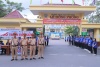 Các lực lượng CATP bảo vệ an toàn ngày đầu kỳ thi tuyển sinh vào lớp 10 THPT năm học 2025 – 2026