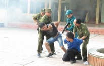 BHQS huyện An Dương hướng dẫn các xã diễn tập chiến đấu phòng thủ