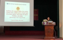 Huyện An Dương: Hơn 100 viên chức, giáo viên được bồi dưỡng kiến thức QP&AN