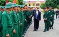 Chủ tịch UBND thành phố Nguyễn Văn Tùng kiểm tra công tác sẵn sàng chiến đấu các đơn vị Quân đội, Công an 