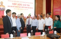 Bí thư Thành uỷ Trần Lưu Quang tiếp xúc cử tri quận Kiến An