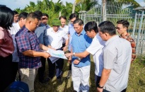 Chủ tịch UBND thành phố kiểm tra thực địa và nghe báo cáo về triển khai một số dự án trên địa bàn huyện Cát Hải