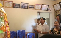 Chủ tịch UBND TP dâng hương tại nhà Cố Bí thư Thành ủy Hải Phòng Nguyễn Dần 