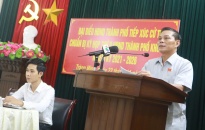 Chủ tịch UBND TP Nguyễn Văn Tùng tiếp xúc cử tri nơi cư trú tại phường Tràng Minh, Kiến An