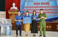 Tuyên truyền phòng, chống ma túy, PCCC, an toàn giao thông và phòng chống đuối nước cho thanh thiếu nhi xã Tự Cường (huyện Tiên Lãng)