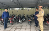 Công an huyện An Dương xử lý nghiêm học sinh, sinh viên điều khiển phương tiện vi phạm TTATGT 