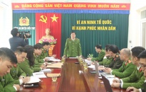 Đại tá Bùi Trung Thành - Phó Giám đốc CATP kiểm tra, phúc tra Cảnh sát khu vực tại Công an huyện (CAH) Kiến Thụy