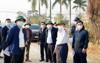 Đồng chí Nguyễn Đức Thọ, Phó Chủ tịch UBND thành phố kiểm tra tiến độ triển khai xã NTM tại huyện An Dương 