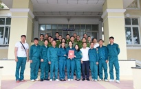 Động viên Đội tuyển tham dự Hội thi nghiệp vụ chữa cháy và cứu nạn, cứu hộ “Tổ liên gia an toàn phòng cháy, chữa cháy” năm 2024 - Vòng thứ 2 khu vực II