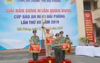 Giải bắn súng ngắn quân dụng Cúp Báo An ninh Hải Phòng lần thứ 15  năm 2019 thành công tốt đẹp 