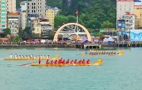Giải đua thuyền Rồng huyện Cát Hải: Xã Phù Long giành Cúp vô địch