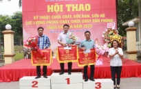 Hội thao kỹ thuật chữa cháy, CNCH lực lượng PCCC dân phòng quận Kiến An năm 2023: Phường Nam Sơn xuất sắc giành giải Nhất toàn đoàn
