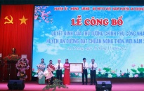 Huyện An Dương:  Đón nhận bằng công nhận của Thủ tướng Chính phủ về huyện đạt chuẩn nông thôn mới