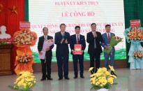 Huyện uỷ Kiến Thuỵ: Công bố quyết định thành lập Đảng bộ xã Kiến Hưng