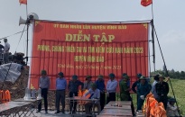 Huyện Vĩnh Bảo: Tổ chức diễn tập phòng, chống thiên tai tìm kiếm cứu nạn năm 2023 tại xã Cao Minh 