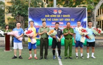 Khai mạc giải bóng đá nam 7 người chào mừng 78 năm Ngày truyền thống lực lượng Cảnh sát hình sự