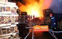 Kịp thời dập tắt đám cháy tại Công ty TNHH Hoa Đại