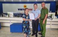 Ngân hàng TMCP Việt Nam Thương Tín – Chi nhánh Hải Phòng gửi thư cảm ơn Công an phường Cầu Tre  
