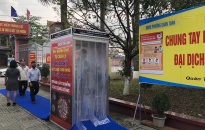 Phường Quán Toan, quận Hồng Bàng: Lắp đặt hai buồng khử khuẩn phòng chống dịch Covid-19