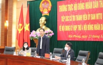 Tiếp xúc cử tri thành viên Uỷ ban MTTQ Việt Nam TP về nội dung kỳ họp thứ 4 HĐND TP khoá XVI