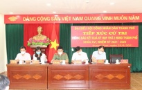 Tổ đại biểu HĐND thành phố số 5 tiếp xúc cử tri quận Dương Kinh thông báo kết quả kỳ họp thứ 2 HĐND thành phố khóa XVI