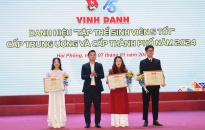 Vinh danh 164 “Sinh viên 5 tốt” và 23 “Tập thể Sinh viên 5 tốt” cấp thành phố năm 2024
