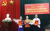 Đồng chí Nguyễn Văn Chương giữ chức Bí thư Huyện ủy Cát Hải