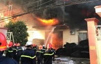 Kịp thời dập tắt đám cháy tại Công ty TNHH Chiến Thắng